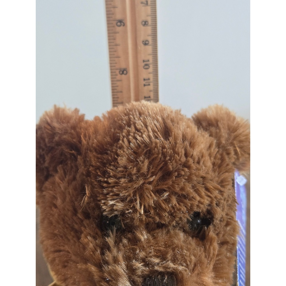 Russ Berrie Shining Stars Brown Bear Plush Stuffed Animal NWT Secret Code 8 Inch - Picture 4 of 4